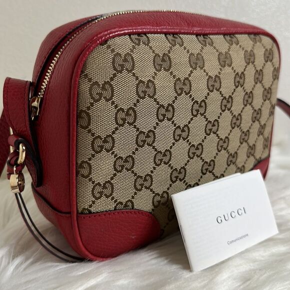 💯 Authentic Gucci Bree Disco Crossbody Bag in Red🍀 - Picture 4 of 16